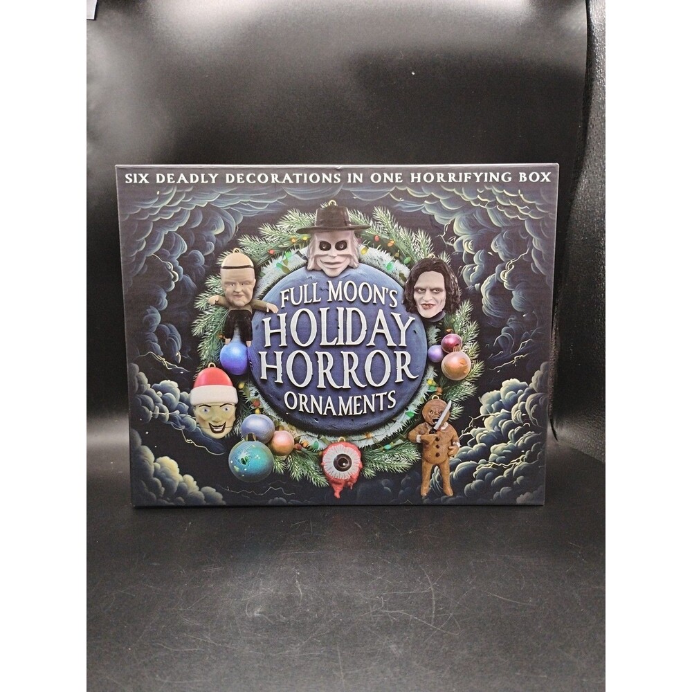 Full Moon's Holiday Horror Ornaments 6 Deadly Decorations Deck The Halls Sealed